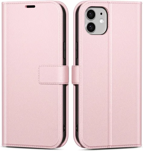 Vista 97 de oakxco Funda tipo cartera para iPhone SE 2022/2020/8/7 con soporte para tarjeta de crédito, funda magnética RFID delgada tipo libro con tapa