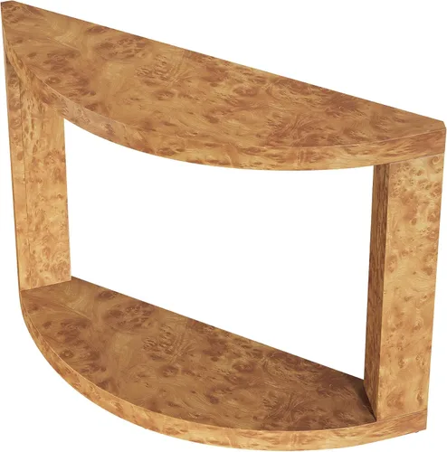 Vista 9 de Tribesigns Mesa consola de 2 niveles para sala de estar, mesa de entrada moderna de 47.24 pulgadas para vestíbulo, pasillo, marrón