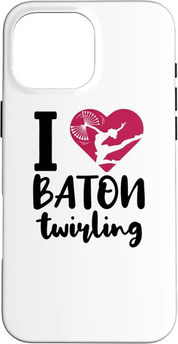 Vista 19 de iPhone 16 I Love Baton Twirling Majorette Baton Twirler Case