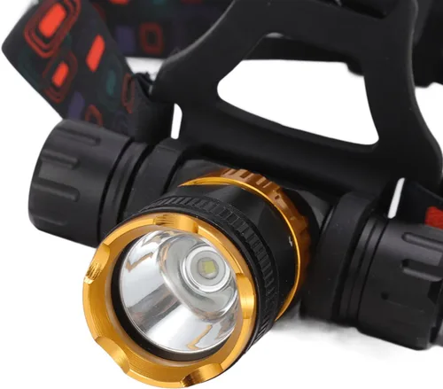 Vista 9 de Linterna frontal LED recargable, 5000 lúmenes, luz LED brillante para buceo, con 5 modos de luz, IPX8 de rotación de 180°, linterna submarina
