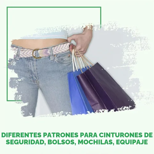 Vista 5 de 6 Rollos Cinturón de Nylon de 1.5 Pulgadas con Flecha Correas de Nylon Correas para Bolso Correas para Mochila Cinturón de Nylon para Cinturón