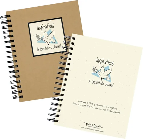 Vista 2 de Write it Down series by Journals Unlimited, Guided Journal, Inspirations, A Gratitude Journal, tamaño completo 7.5 x 9 pulgadas, tapa dura de papel