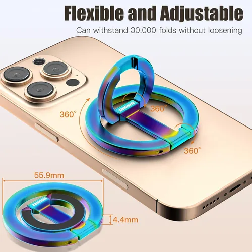 Vista 5 de Anillo magnético para teléfono MagSafe compatible con iPhone Samsung