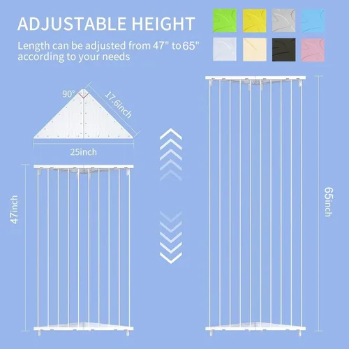 Vista 2 de Red de almacenamiento de animales de peluche de esquina – Soporte para animales de peluche con luces – Organizador de felpa colgante hamaca de Azul