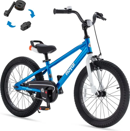 Vista 31 de RoyalBaby EZ Kids Bike 12 14 16 18 20 Inch Balance Pedal 2-in-1 Training Bicycle Boys Girls Ages 3 to 12 Years Easy Learn for Beginners
