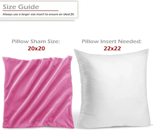Vista 2 de Nestl Fundas de almohada decorativas, acogedoras fundas de almohada de terciopelo de color rosa claro de 20 x 20 pulgadas, suaves fundas de almohada