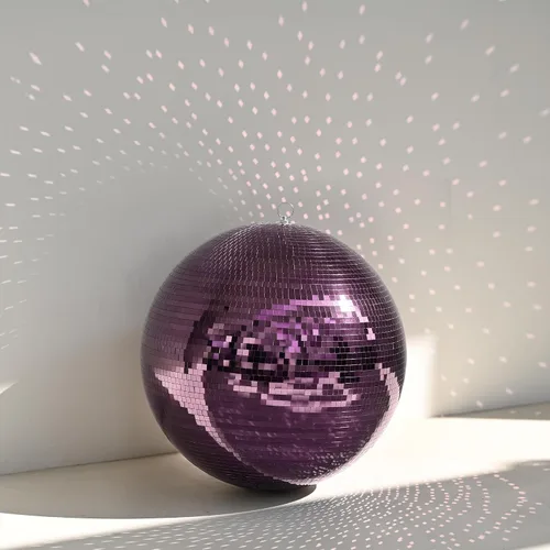 Vista 11 de Yescom Juego de 8 bolas de discoteca de 7/12/16/20/24 pulgadas, bolas de espejo surtidas, decoración de vidrio para colgar para fiestas de los años