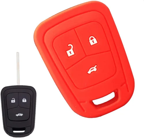 Vista 2 de Funda de silicona para llavero de coche para Chevrolet Aveo Silverado Colorado Volt TrailBlazer E-10 Concept Epica