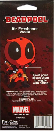 Vista 4 de Plasticolor 005425R01 ambientador de auto para Marvel Comics Deadpool Wiggler