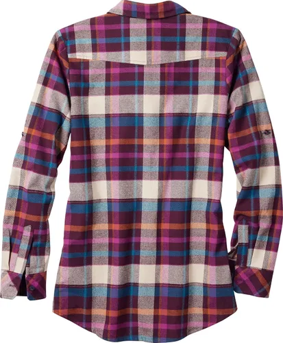 Vista 2 de Legendary Whitetails Camisa de franela a cuadros para mujer Stockyards