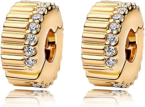 Vista 24 de ARTCHARM Collar de cadena de seguridad con cierre de amor, cuentas de corazón de plata de ley 925, ajuste de pulsera de estilo europeo 2