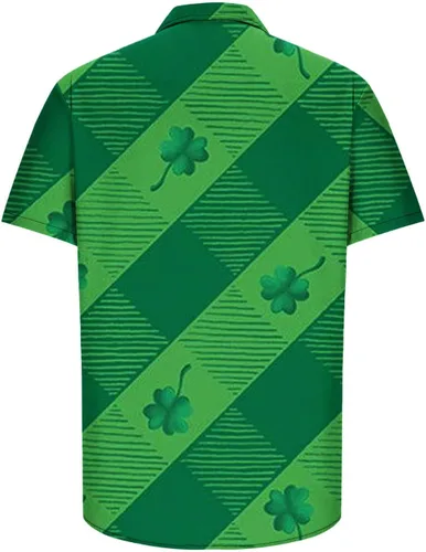 Vista 4 de Camiseta del día de San Patricio para hombre o mujer, sudadera irlandesa casual con cuello redondo, blusas de trébol, camiseta deportiva de verano