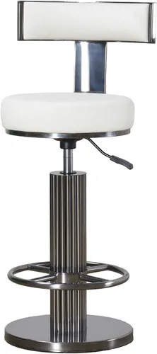 Vista 25 de FUNROLUX Gold Bar Stools, Adjustable Swivel Counter Height Barstools Black Negro