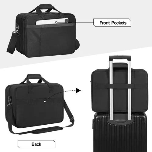 Vista 4 de Funda para impresora compatible con HP Tango/Tango X, OfficeJet 200/250 Wireless Mobile Printer Travel Bag, Luggage & Shoulder Strap, Padded