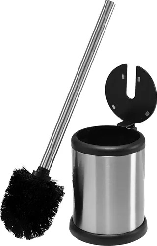 Vista 12 de Bath Bliss Cepillo de inodoro y soporte Tapa con cierre automático Cabezal de cepillo de 360 grados Limpieza del baño Tamaño compacto