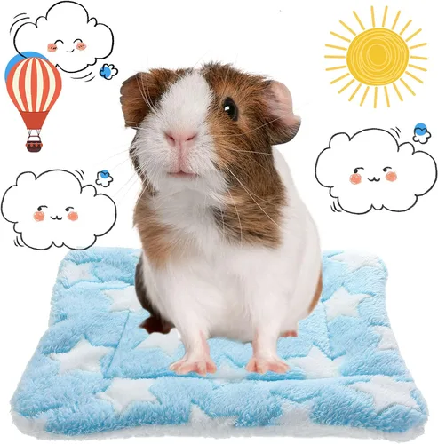 Vista 5 de Jetec 4 Piezas Almohadillas para Orina de Conejillo de Indias Lavables 10 x 11 Pulgadas Almohadillas de Cama de Conejillo de Indias Camas de Felpa