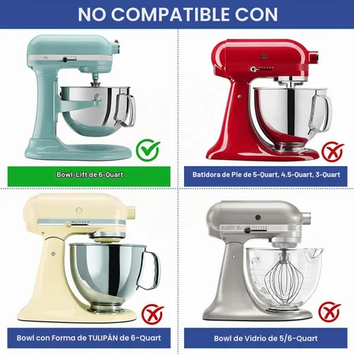 Vista 2 de Roabertic - Batidor de borde flexible para batidora KitchenAid