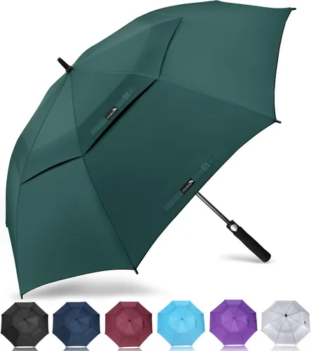 Vista 33 de ZOMAKE - Paraguas de golf a prueba de viento, extragrande, de gran tamaño, de doble dosel resistente para lluvia, juegos deportivos y carrito