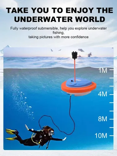 Vista 5 de TUXING Ventilador de buceo, tanque de buceo recargable impermeable de 3.5 horas, con BCD, buceo sin tanques, manguera de 45 pies y regulador