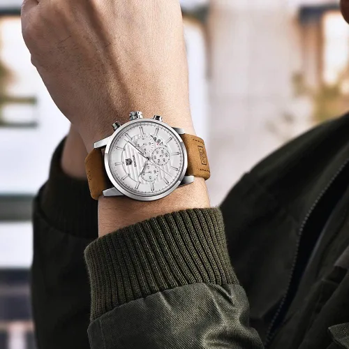 Vista 4 de BENYAR - Reloj de cuarzo impermeable con cronógrafo de cuarzo para hombre y negocios, Cronógrafo, movimiento de cuarzo