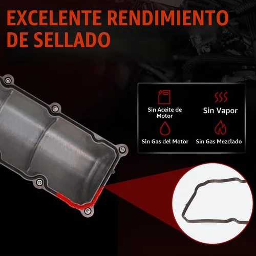 Vista 6 de MITZONE Cubierta de válvula de aluminio compatible con Chrysler Aspen Dodge Dakota Durango Ram 1500 Durango Jeep Commander Grand Cherokee 4.7L