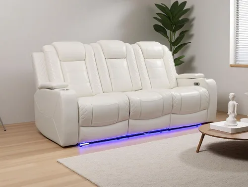 Vista 66 de Juego de sofás reclinables eléctricos, juegos de muebles de sala de estar, sofá reclinable eléctrico moderno negro, sofá biplaza y silla