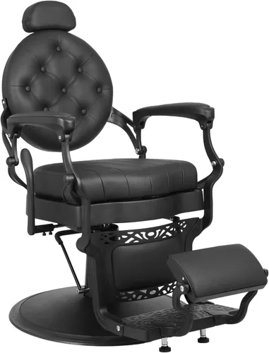 Vista 9 de Artist hand Silla de peluquero retro Sillas de peluquería de alta resistencia Silla de salón vintage Silla reclinable hidráulica Silla reclinable
