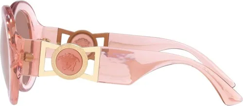 Vista 3 de Gafas de sol Versace VE 4414 F Ajuste asiático 533973 Transparente Rosa Rosa Transparente 5522145
