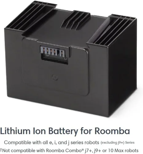 Vista 5 de [Usado] Auténtica batería de repuesto OEM para aspiradoras robot serie J e I, aspiradora original original de habitación 2,200 mAh