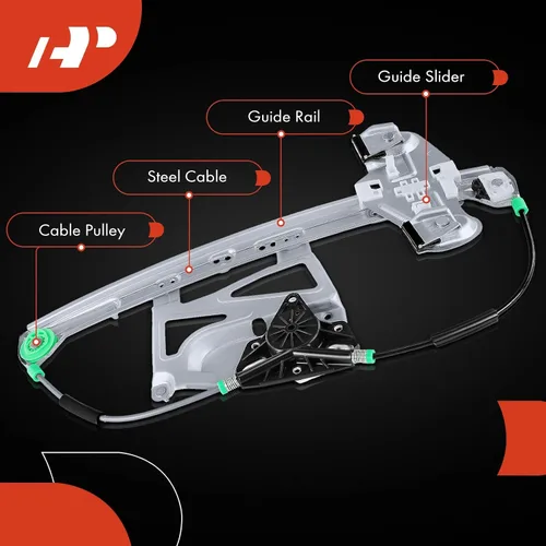 Vista 5 de A-Premium Elevalunas eléctrico lado delantero del conductor, sin motor