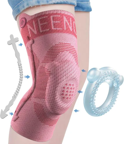 Vista 8 de NEENCA Rodillera para niños, rodillera de compresión para niños y niñas. Rodillera para niños y niñas. Rodillera para niños con almohadilla de gel
