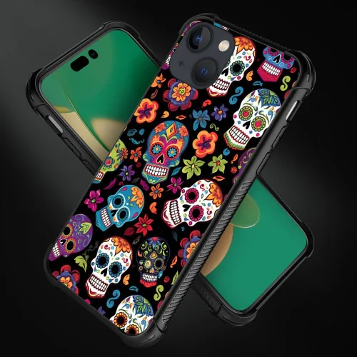 Vista 192 de Funda compatible con iPhone 8, a prueba de golpes, antiarañazos, bandera de ciervos de cola blanca de grano de madera estadounidense
