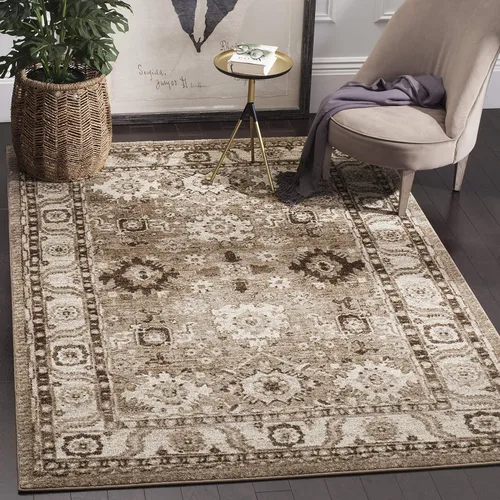 Vista 22 de SAFAVIEH Vintage Hamadan Collection - Alfombra de área de 2 pies 3 pulgadas x 4 pies, naranja y azul, diseño tradicional persa, no desprende pelusa