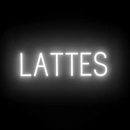 Vista 48 de SpellBrite Letrero de té Aspecto de letrero de té neón, luz LED azul, 13.1 x 6.3 pulgadas Ultra-Bright Click-Together Signage for Cafes, with