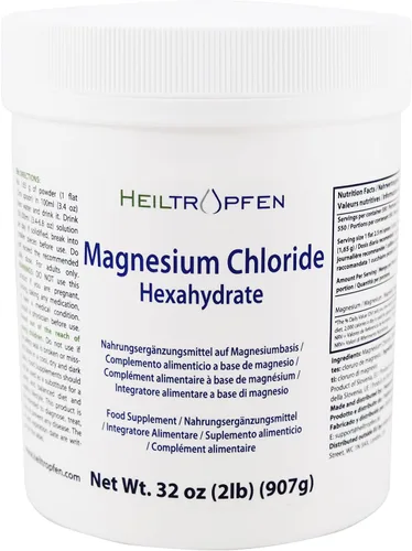 Vista 10 de 1 libra de cloruro de magnesio hexahidrato Ingredientes de grado farmacéutico Polvo de cristal Pure Ph. EUR., BP, USP, 100% Heiltropfen®