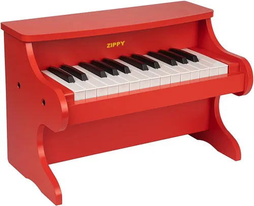 Vista 7 de Teclado de Piano para Niños ZIPPY, Piano Digital de 25 Teclas para Niños, Mini Instrumento Educativo Musical de Juguete, Juguete de Madera para Negro