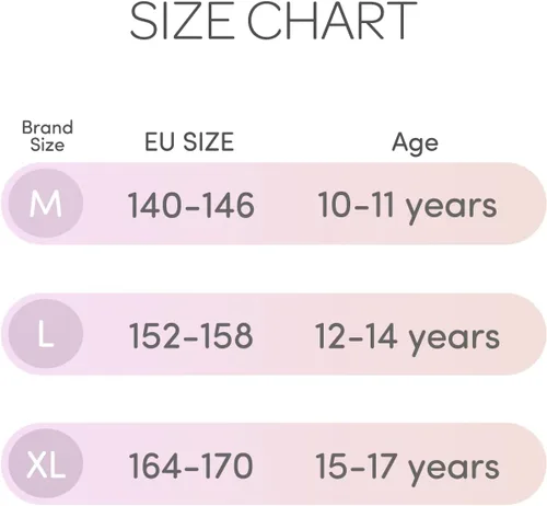 Vista 6 de Adorel Paquete de 10 bragas de cintura media para adolescentes