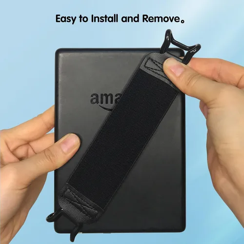 Vista 4 de Soporte para correa de mano, agarre de mango para Tablet eReaders Fire Tablet - Kindle/Kobo/Voyaga/Lenovo/Sony Kindle E-Book Tablet