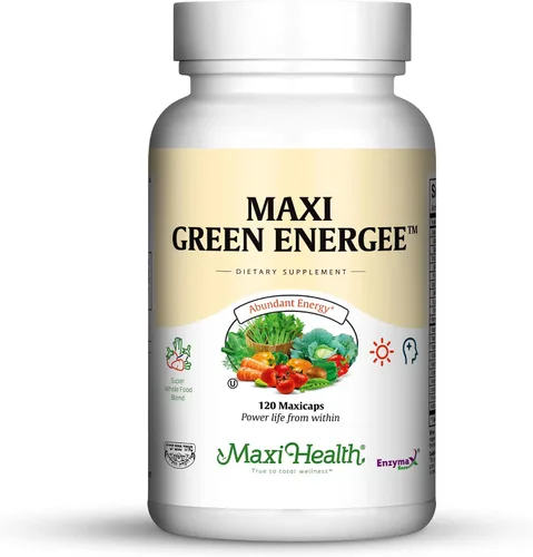 Vista 4 de Maxi Health Suplementos Super Greens – Mezcla de alimentos integrales para energía y apoyo inmunológico – Suplementos vegetales para adultos