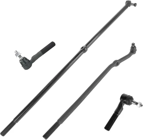 Vista 185 de TRQ Kit de dirección delantera con barra de acoplamiento de fuelle de piñón y cremallera compatible con Toyota Echo 2000-2005