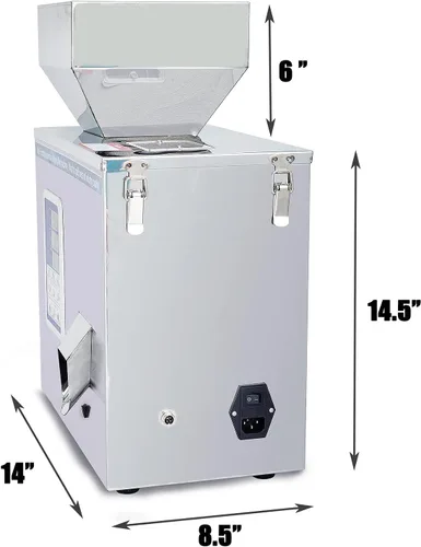 Vista 4 de Máquina de llenado de polvo Máquina de llenado de partículas inteligente automática 0.07-3.53 oz