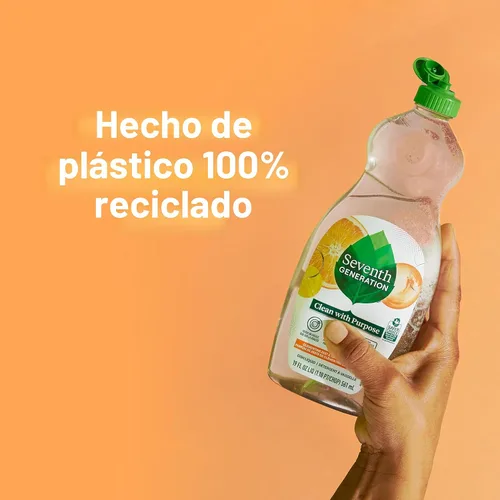 Vista 8 de Seventh Generation - Recarga de lavado de manos y platos, Hierba de limón y clementina, paquete de 3 x 50 onzas