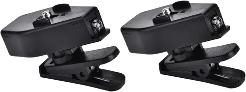 Vista 2 de Yoidesu 1 par de luces LED con clip para gafas, linterna para anteojos, mini libro, para pesca nocturna, lectura, mantenimiento