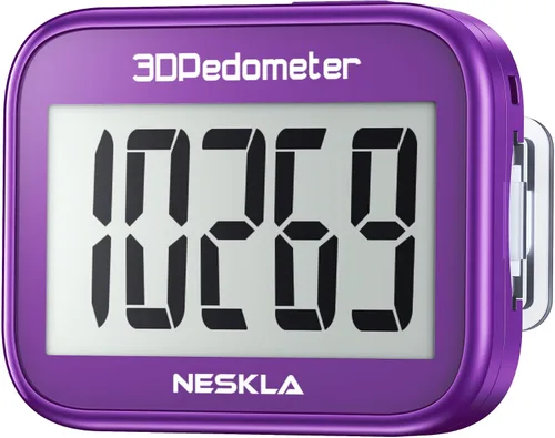 Vista 8 de 3D Pedometer for Walking, Simple Step Counter with Large Digital Display, Step Tracker with Removable Clip Lanyard, Accurately Track Steps for Men