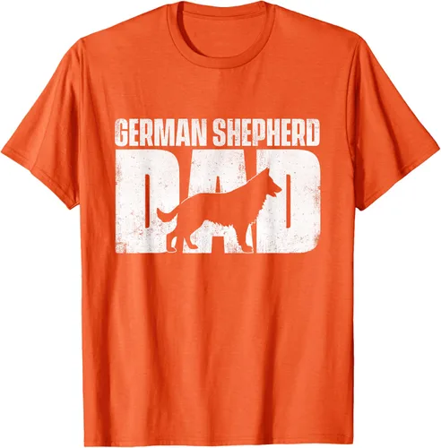 Vista 90 de Camiseta de pastor alemán para el día del padre del dueño de perros caninos, Negro