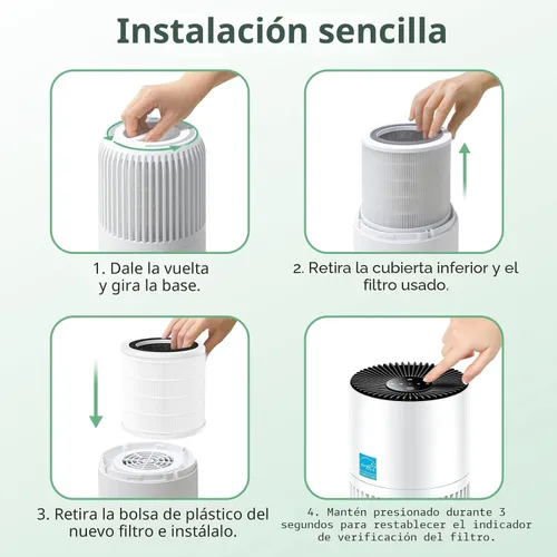 Vista 7 de H7126 Replacement Filter for GoveeLife H7126 Mini Air Purifier, 2 Pack Paquete de 2