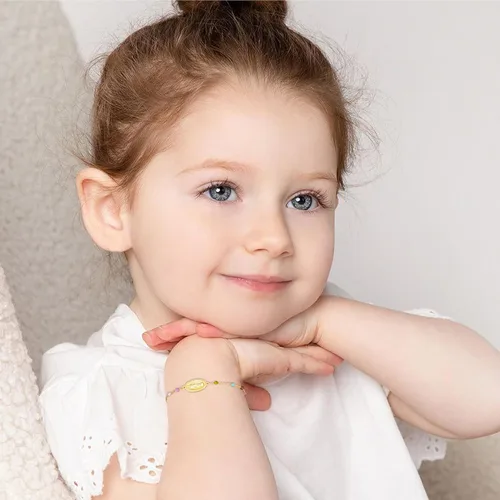 Vista 2 de Pulsera de cruz católica de la Virgen María para niñas y mujeres, pulsera de cuentas de rosario, primera comunión, confirmación, bautismo, madrina