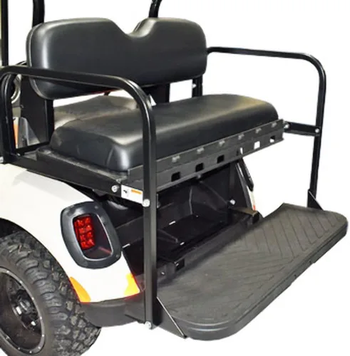 Vista 5 de GTW MACH3 Club Car DS Kit de asiento trasero para carrito de golf con marco de acero Compatible con modelos 1982-2000 (negro)