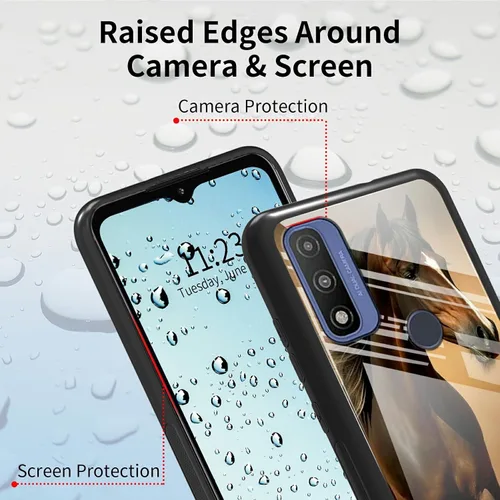 Vista 394 de Funda para Motorola Moto G Stylus 5G 2021 de vidrio templado, funda negra con diseño de mujer negra africana para mujeres y hombres, antiarañazos, a