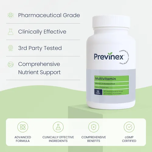 Vista 2 de Multivitamínico, mineral y antioxidante Plus - Multivitamínico para hombres y mujeres con nutrientes vitales, vitamina C, vitamina D y vitamina E